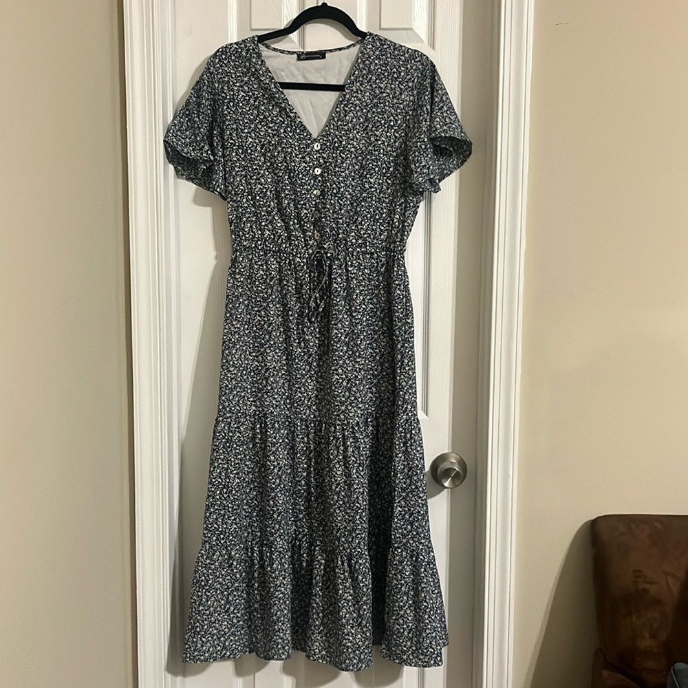 Pretty Garden boho maxi dress - size medium